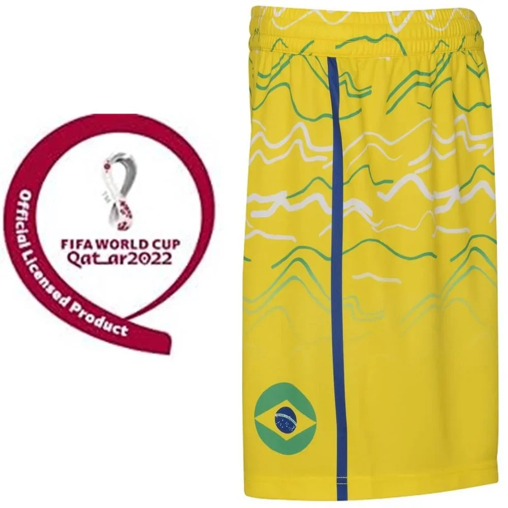 OUTERSTUFF Unisex Kids' FIFA World Cup Primary Classic Short - BRAZIL - NEW!!!